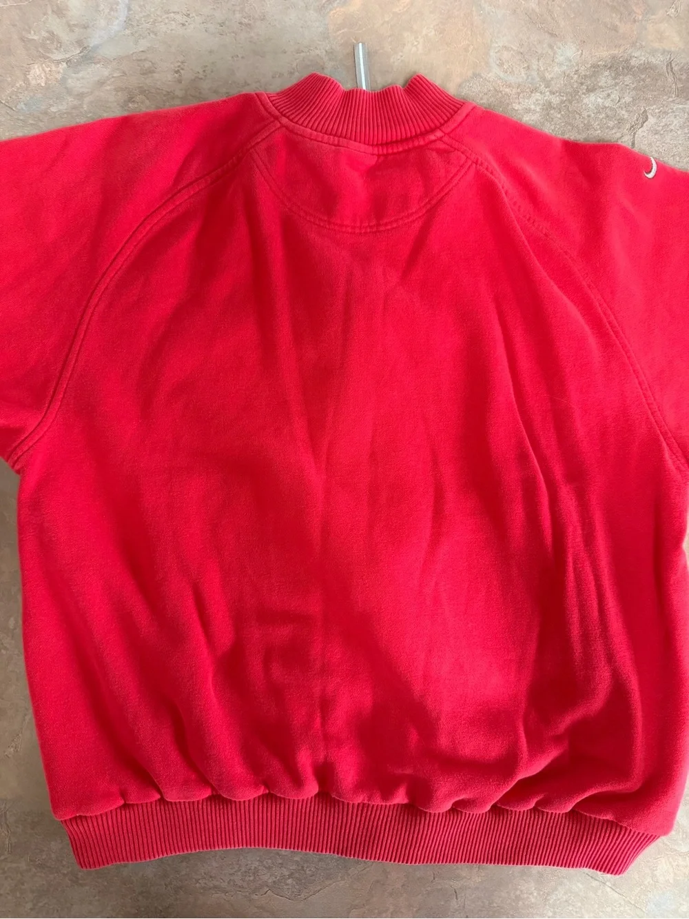 Vintage Nike Ohio State Buckeyes Mock Neck Sweatshirt Red Men's Medium Full Zip